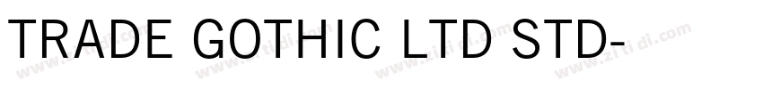 TRADE GOTHIC LTD STD字体转换